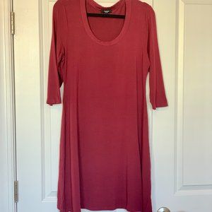Red Jersey Knit Dress